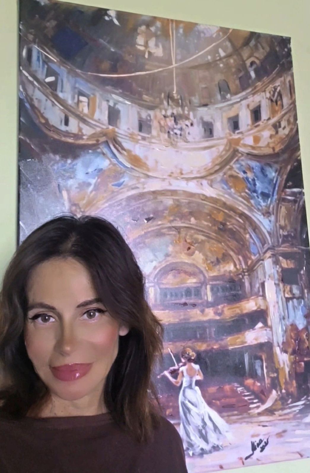 ArteDiAlina.com painting: Space filled with music